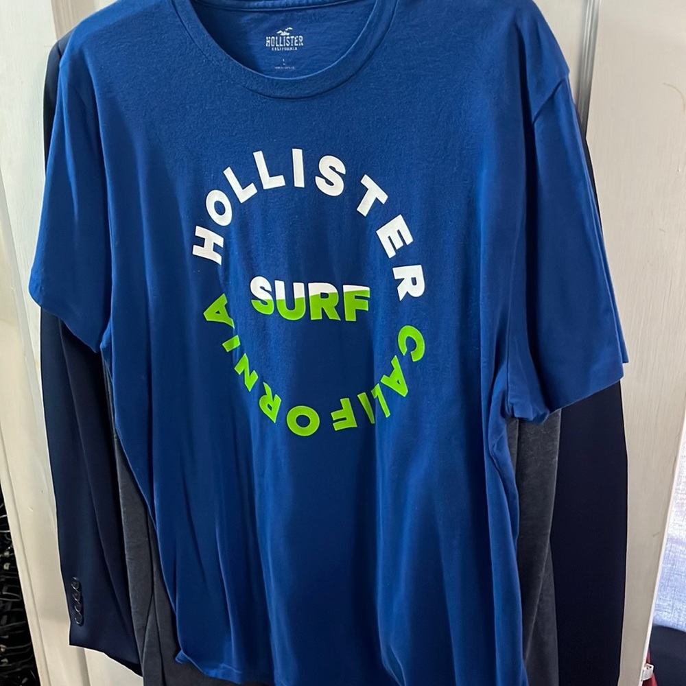 Hollister blue shirt